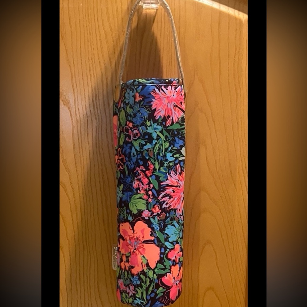 Lilly Pulitzer Wine Tote Floral Neoprene